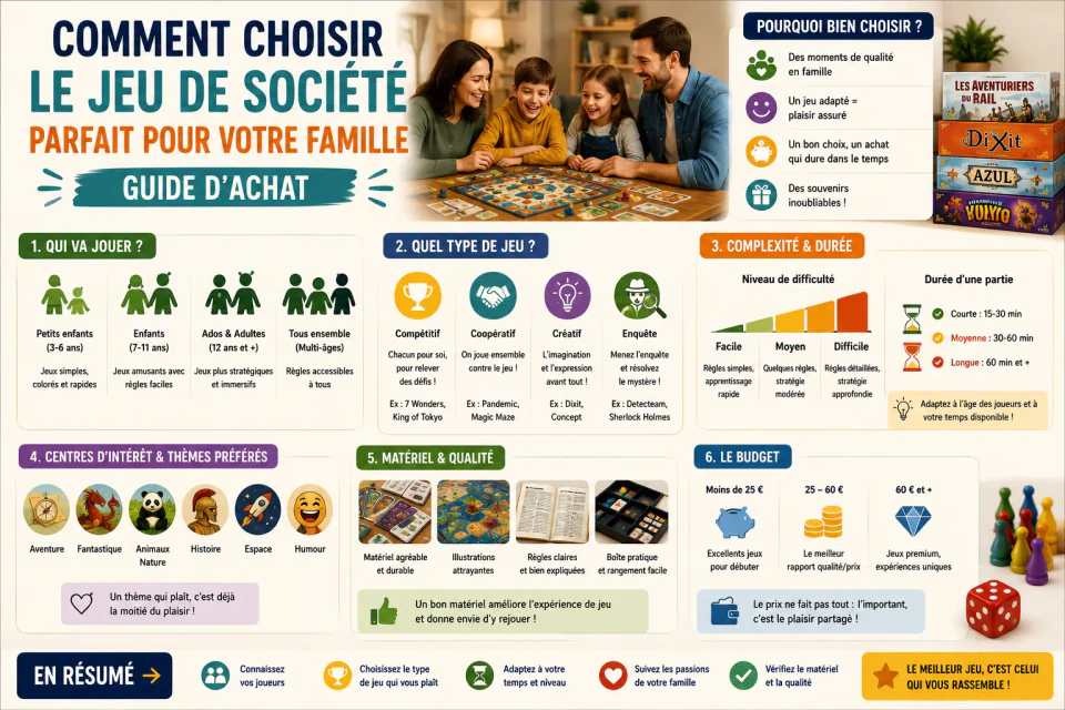 Comment choisir le jeu de societe parfait pour votre famille — Guide d’achat
