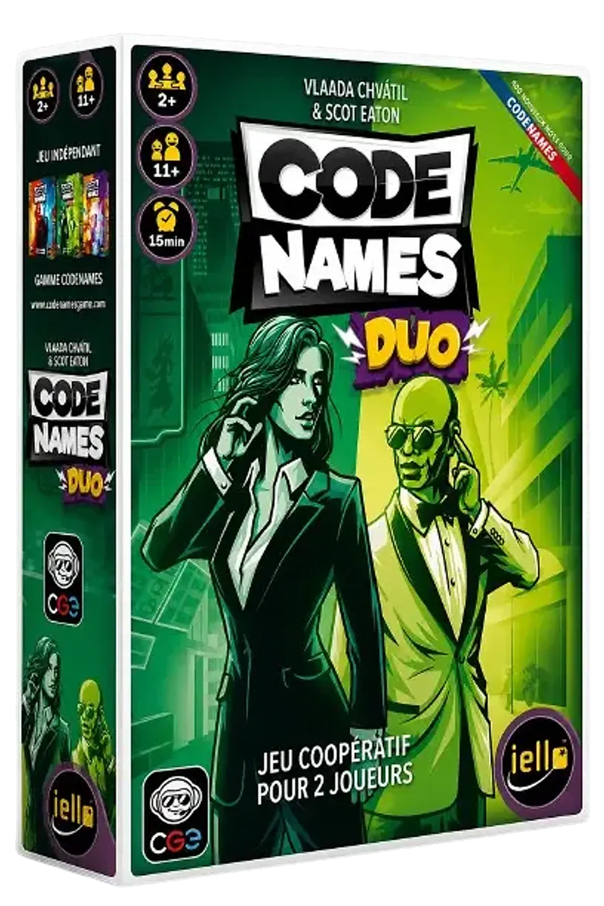Codenames Duo – Jeu coopératif de déduction pour 2 joueurs