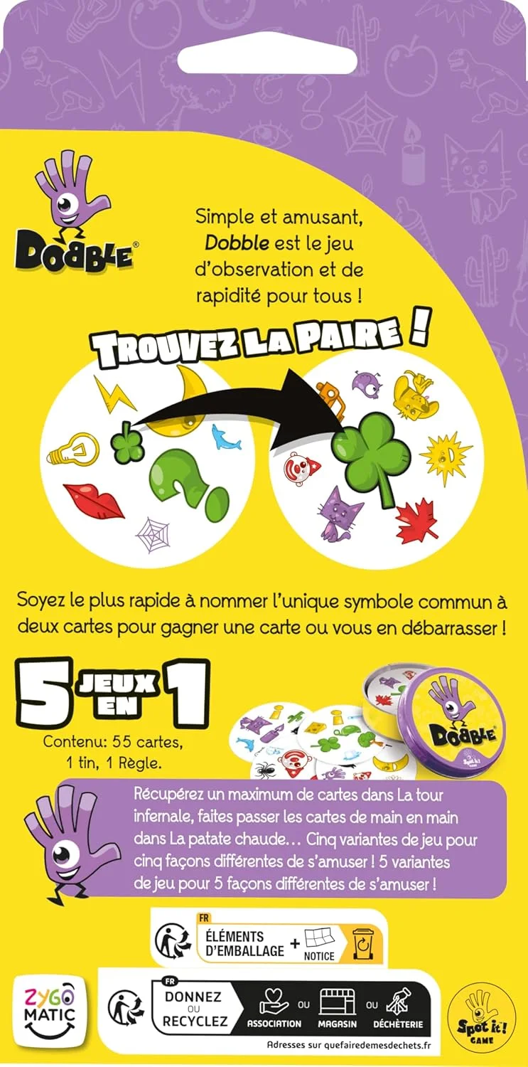 Dobble Classique – Jeu d’observation et de rapidité