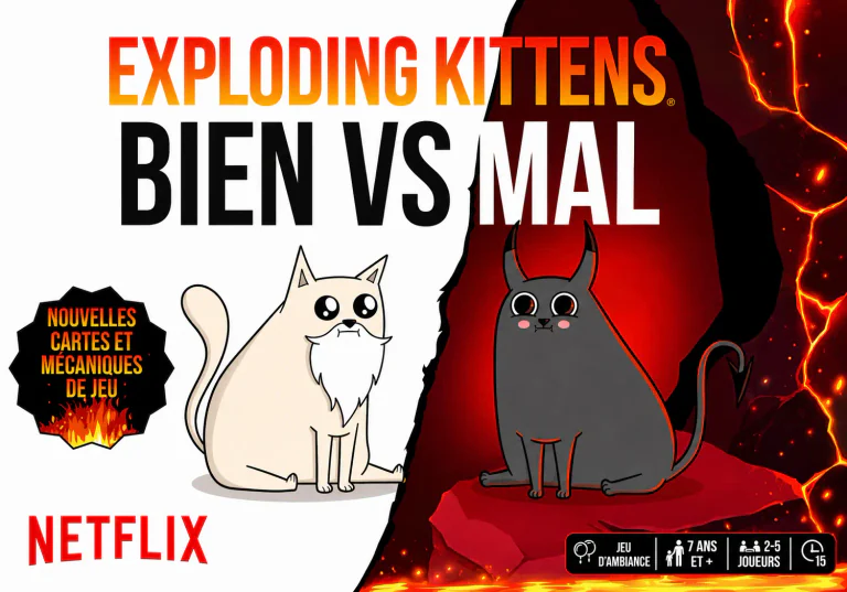 Exploding Kittens : Bien vs Mal - Jeu de cartes