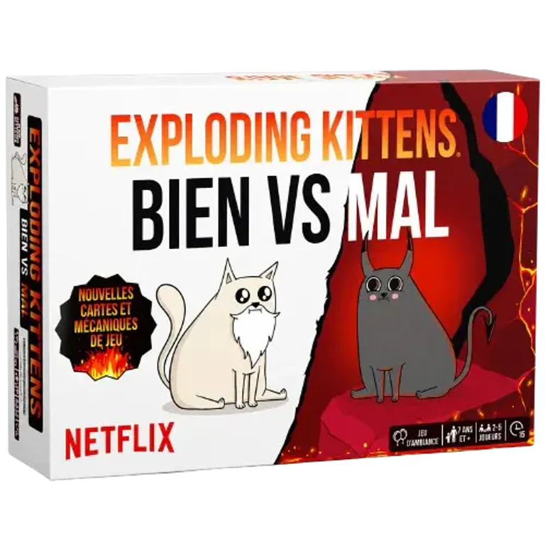 Exploding Kittens : Bien vs Mal - Jeu de cartes