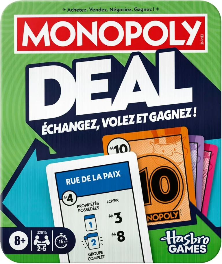 Monopoly Deal – Boîte métal (édition française)