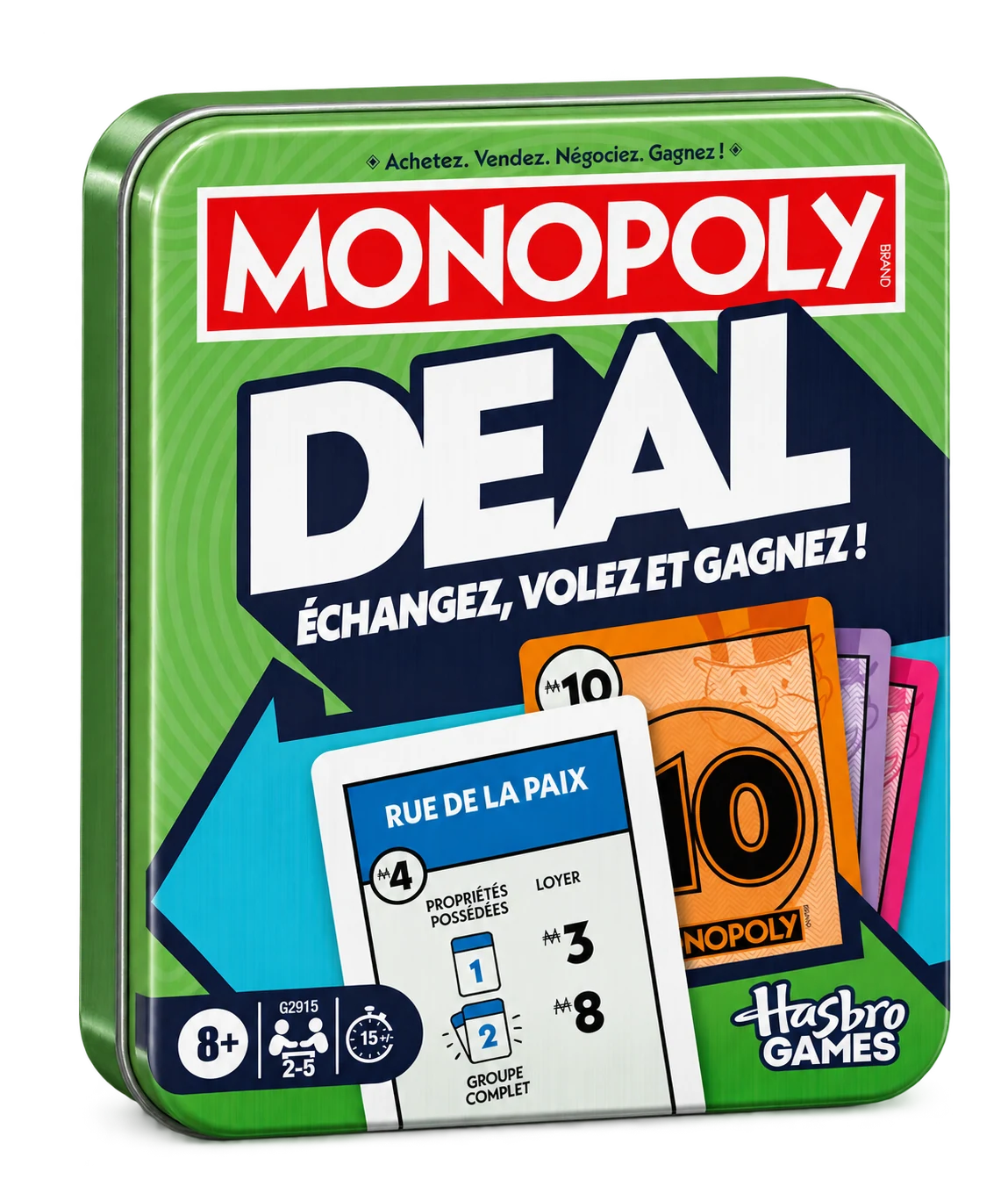 Monopoly Deal – Boîte métal (édition française)