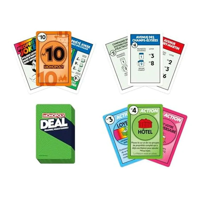 Monopoly Deal – Jeu de cartes rapide (édition française)