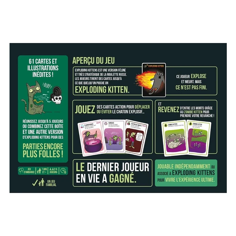Zombie Kittens – Jeu de cartes